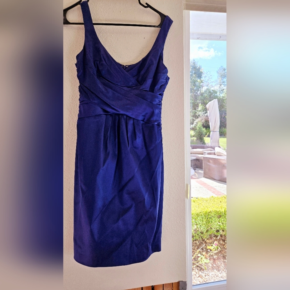 Jones New York Elegant Blue Sleeveless Dress